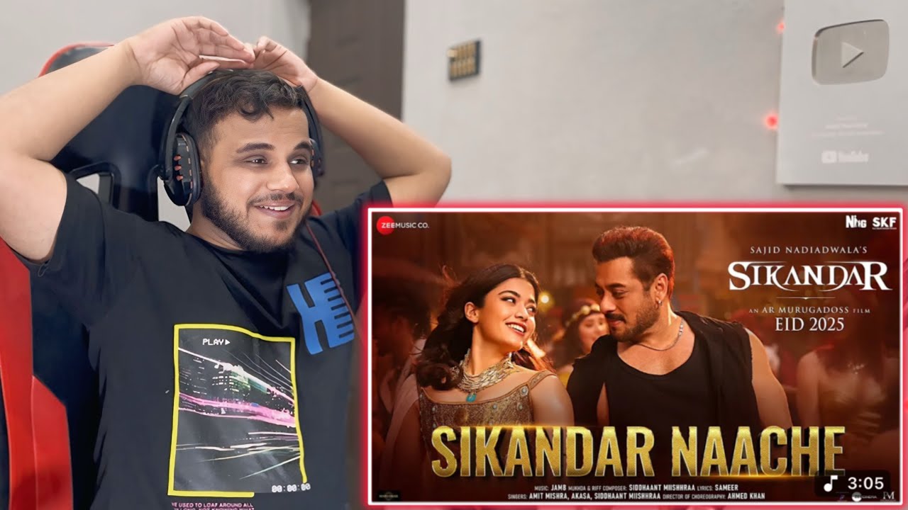 Sikandar Naache Song REACTION | Sikandar | Salman Khan & Rashmika Mandanna | JAM8, Amit Mishra AKASA