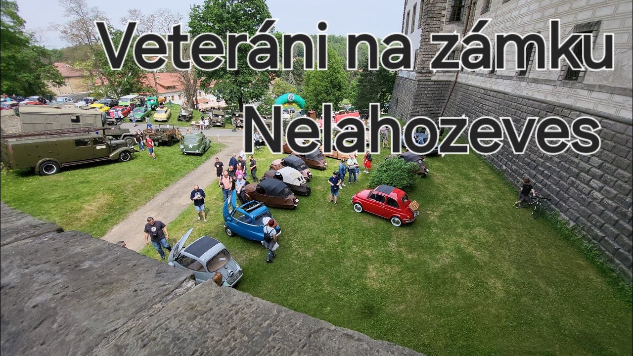 Veteráni na zámku Nelahozeves 11.5.2024 Krásné místo a parádní auta!