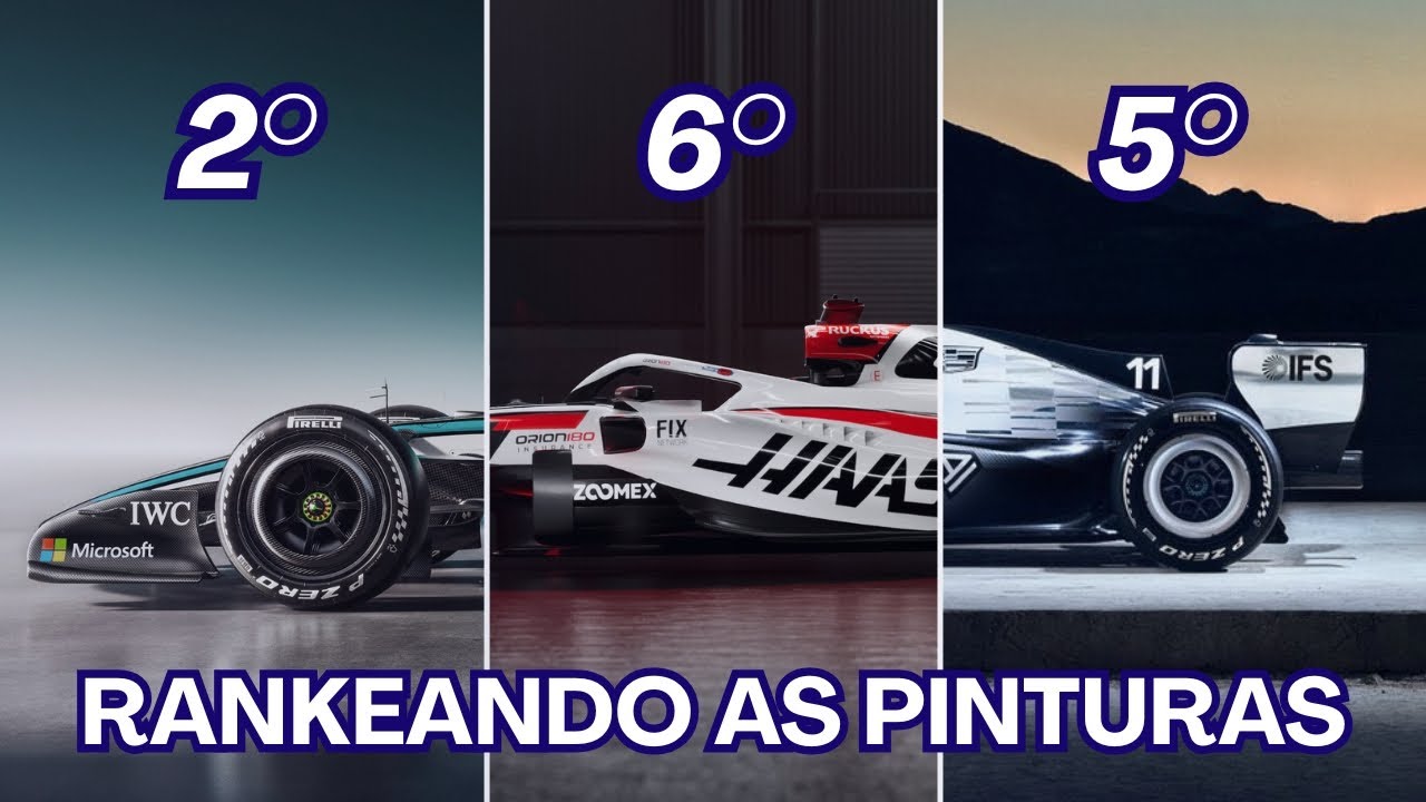 Avaliando as PINTURAS da F1 2026