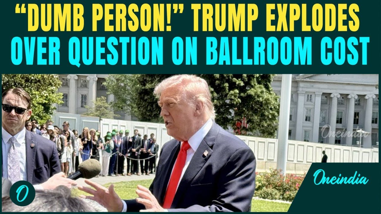 На видеокамере: Трамп резко ответил репортеру: &laquo;Вы тупица!&raquo; из-за вопроса о бальном зале Белого д...