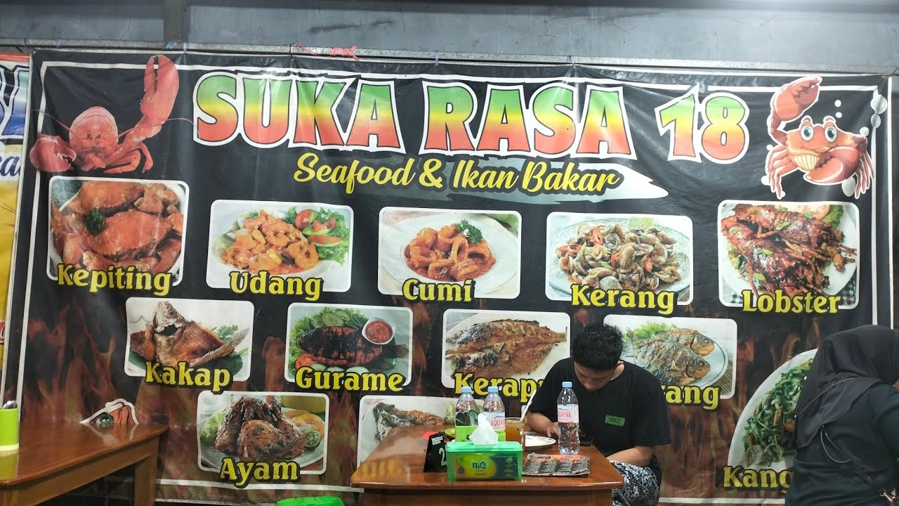 Kulinta Chanel sedang live sekarang!Suka Rasa 18 seafood dan ikan bakar