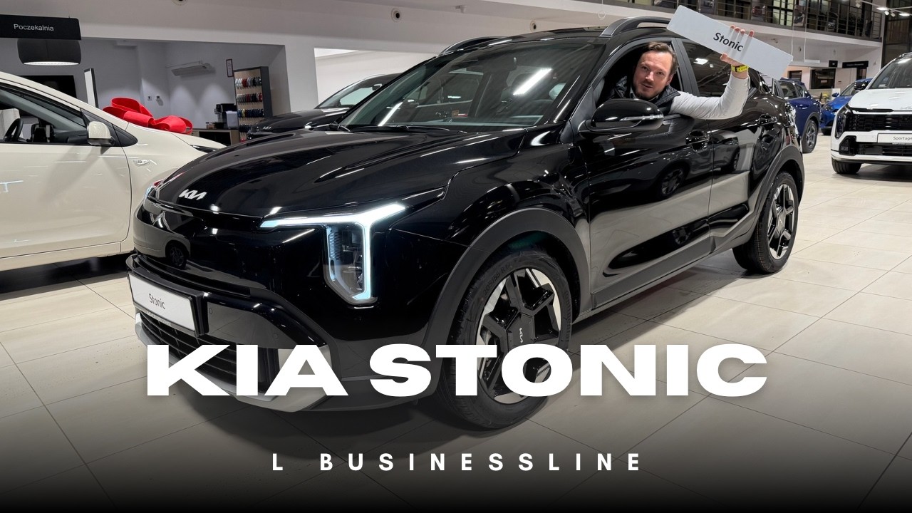 New Kia Stonic [1.0 T-GDI 100KM 6MT] wersja L Businessline w kolorze Aurora Black | Prezentacja 4K