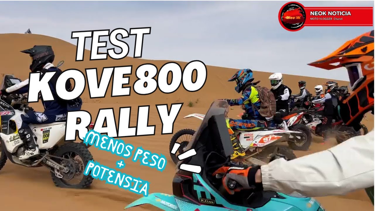  KOVE 800 RALLY, TEST EN EL DESIERTO.