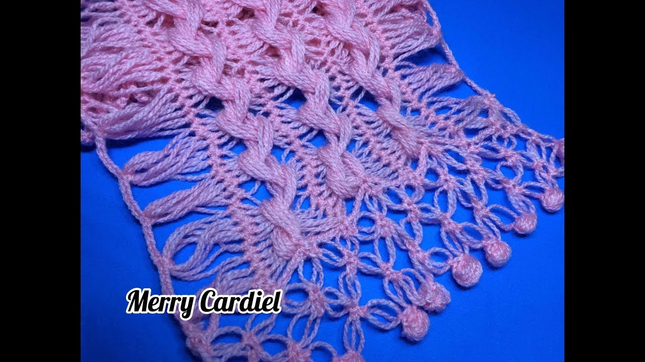 COMO TEJER PUNTO CON HORQUILLA Y CROCHET PARA  CHAL BUFANDA