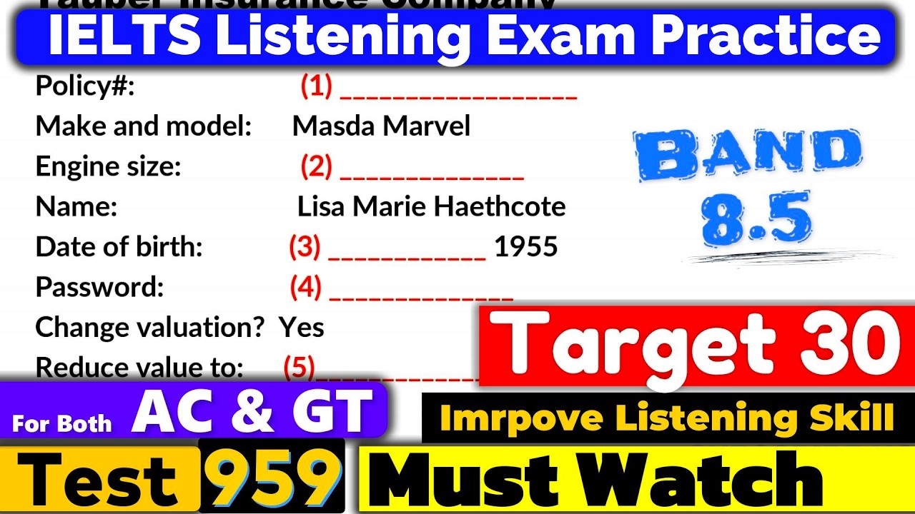 IELTS Listening Practice Test 2026 with Answers | Recent Exam - 02.03.2026