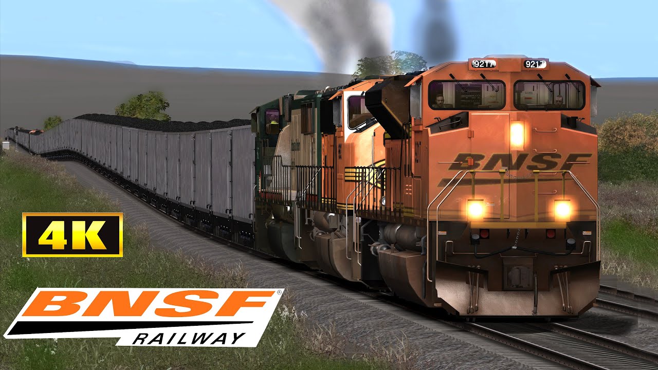 BNSF COAL TRAIN - Super Long Train!