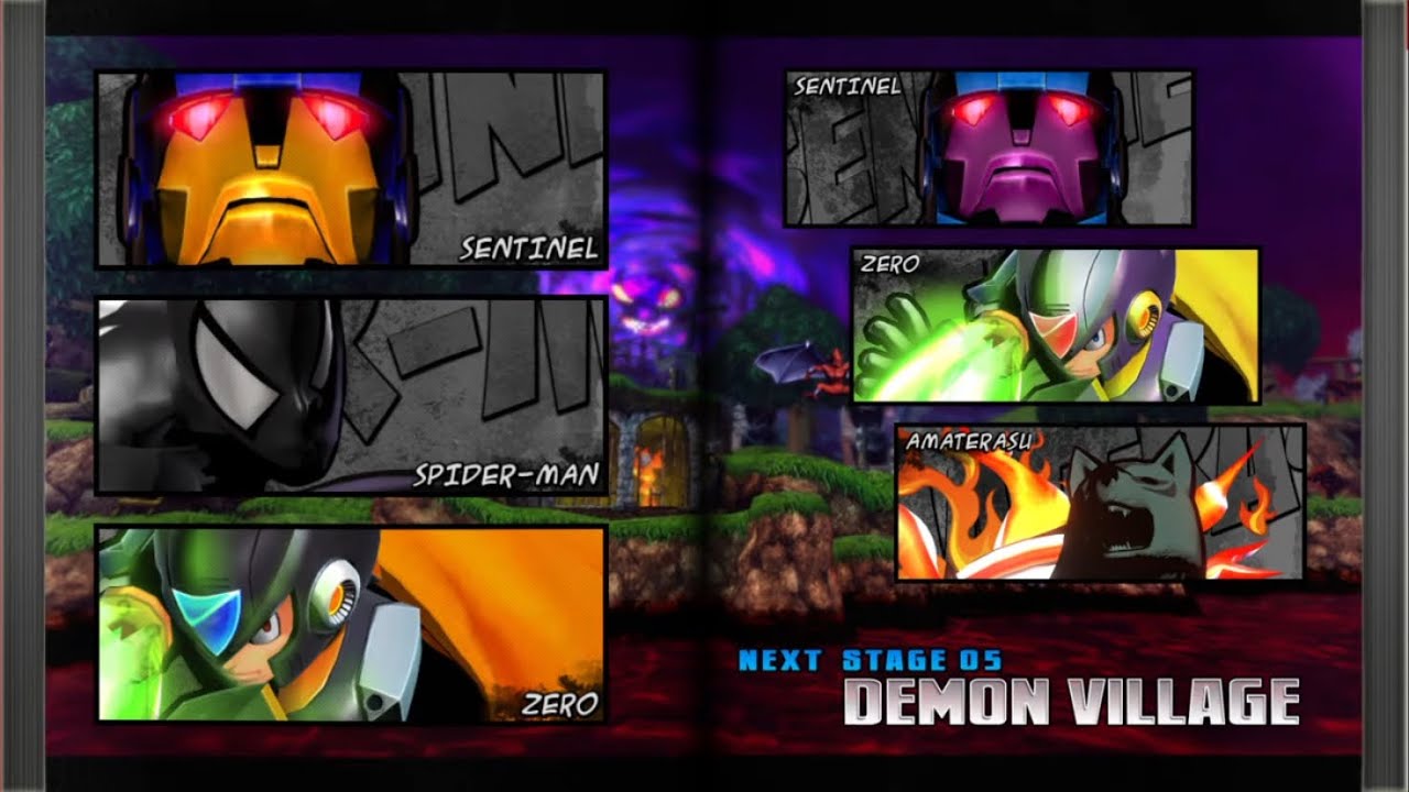 Requested ULTIMATE MARVEL VS. CAPCOM 3 Sentinel/Spiderman/Zero Arcade Gameplay