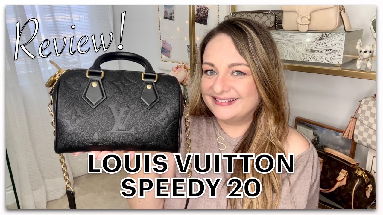 Louis Vuitton Speedy Bandoulière 20 Large Monogram Empreinte leather