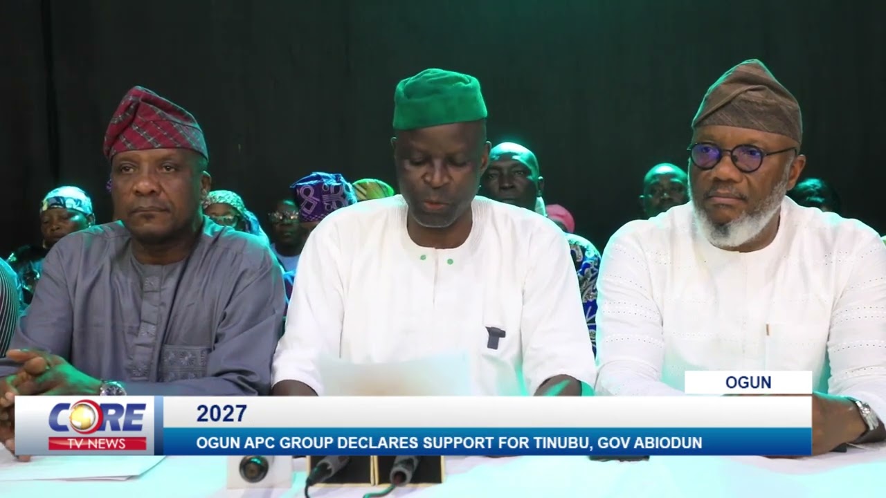 2027 GENERAL ELECTIONS: OGUN APC GROUP DECLARES SUPPORT FOR PRESIDENT TINUBU, GOV ABIODUN...!