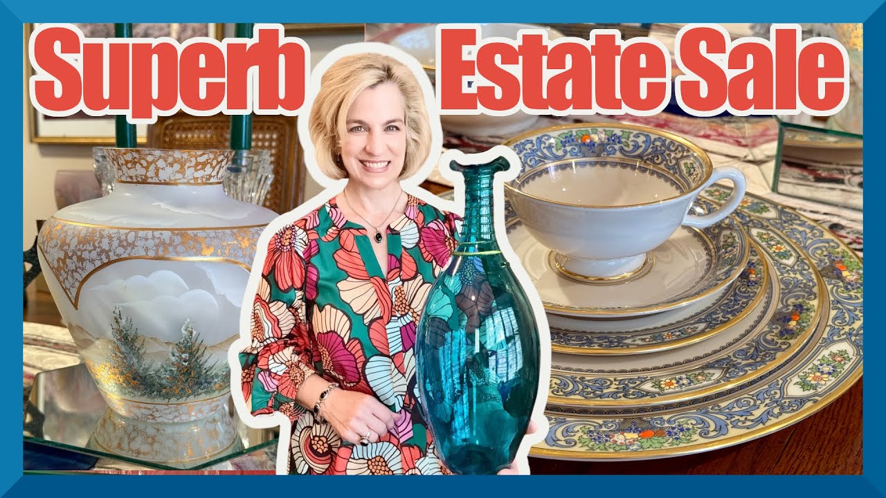 FABULOUS ESTATE SALE! Waterford, Steuben, Royal Doulton, Lenox, Mid-Century furniture + Corningware.