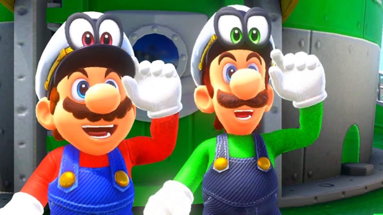 Super Luigi Odyssey 2 Player Co-Op - Full Game Walkthrough