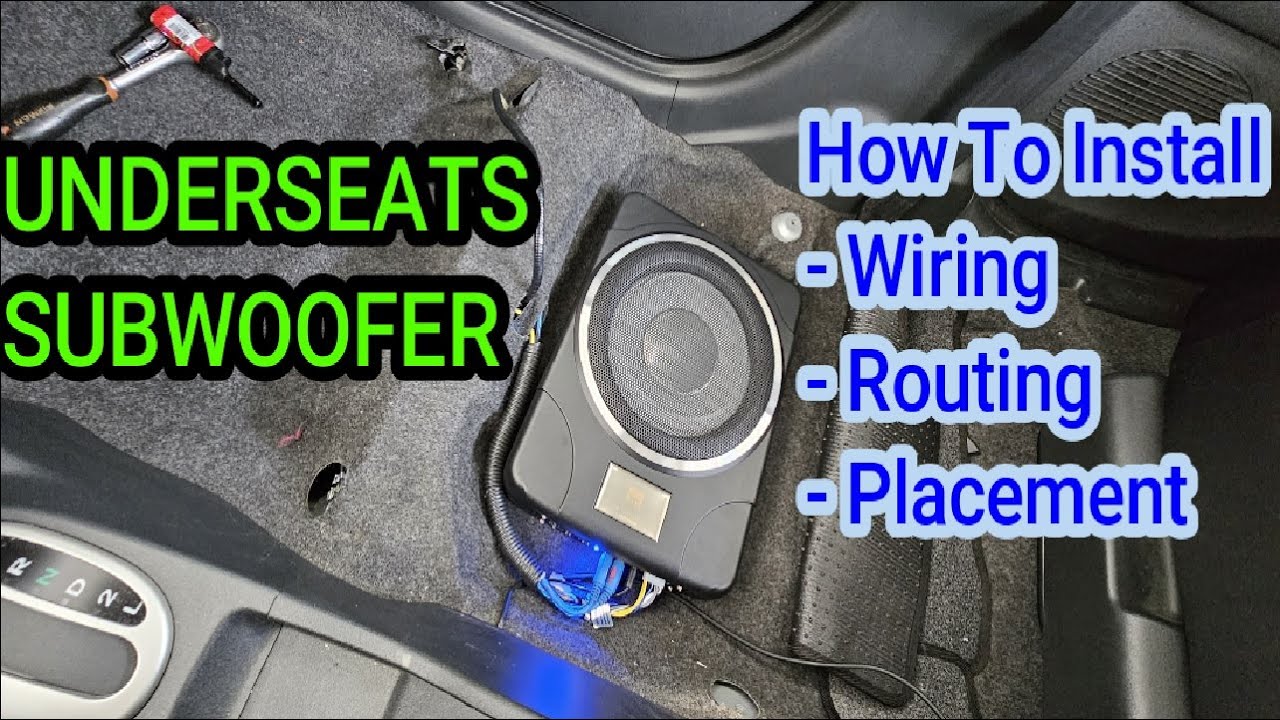 Installing underseat subwoofer - Better than expected results.