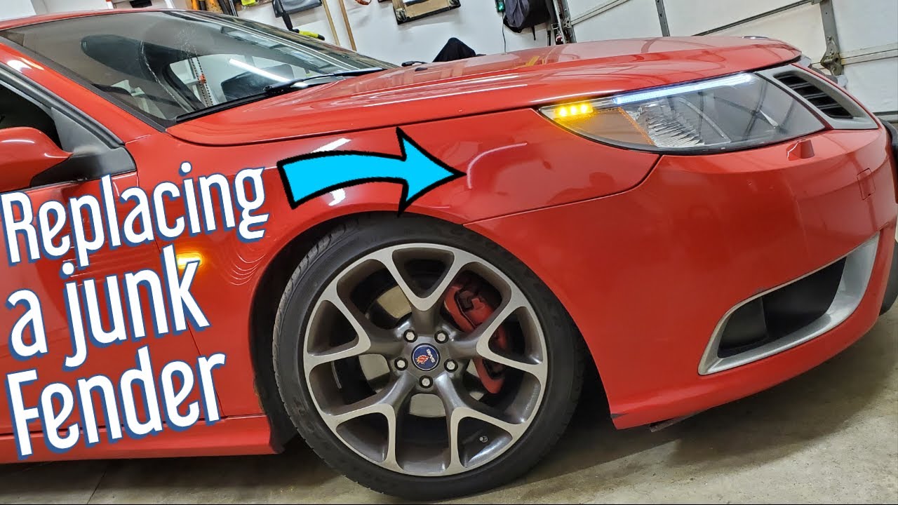 Detailed Saab 9-3 Fender Replacement
