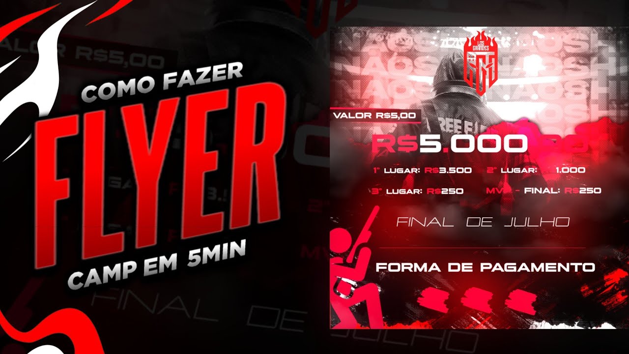 COMO FAZER FLYER PARA CAMPEONATO MUITO F&Aacute;CIL-POTATO DZN