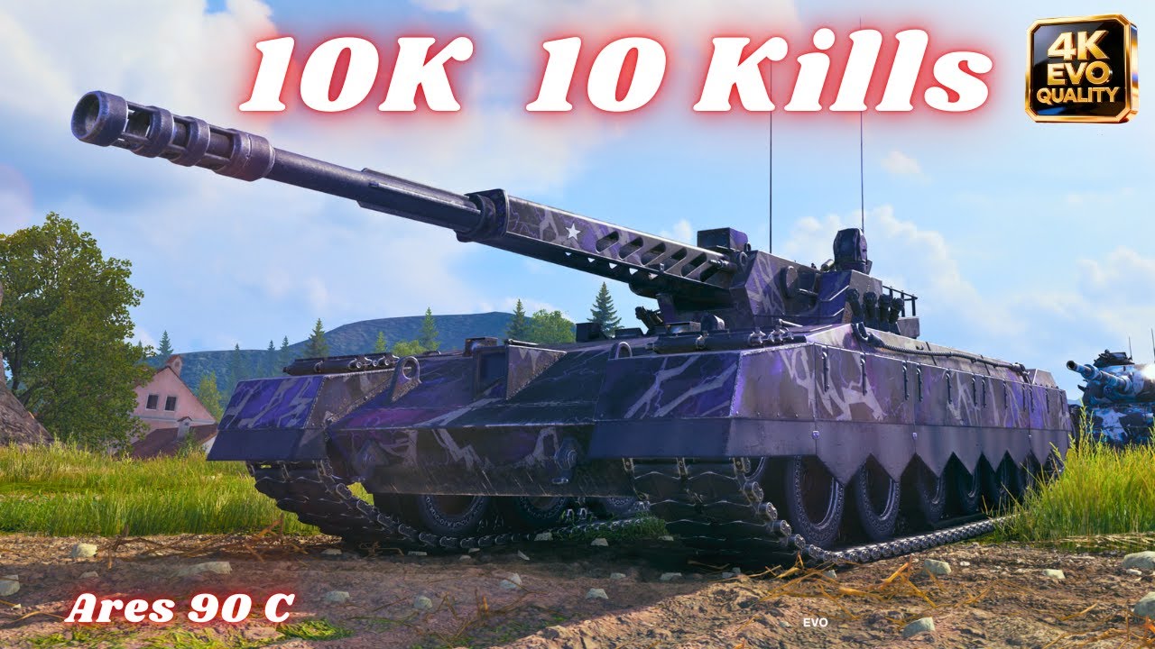 Ares 90 C  10K Damage 10 Kills & Ares 90 C 10K Dmg  World of Tanks #wot