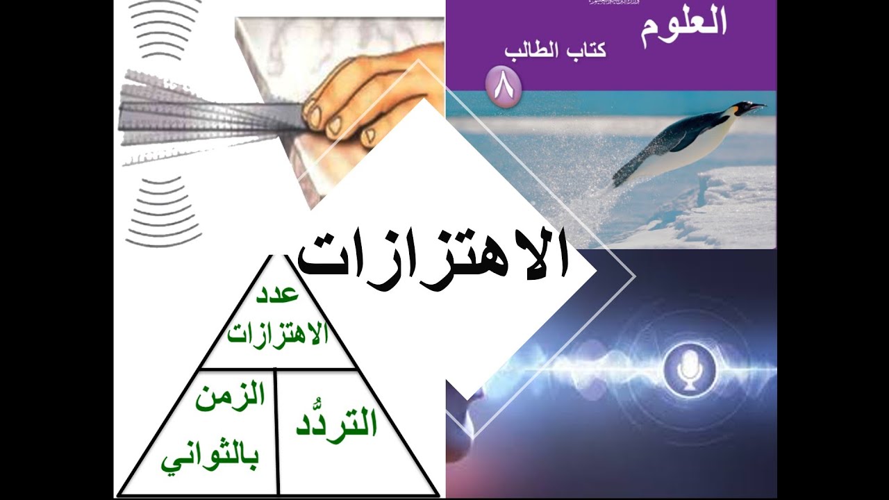 الاهتزازات للصف الثامن علوم منهج كامبريدج الفصل الدراسي الثاني