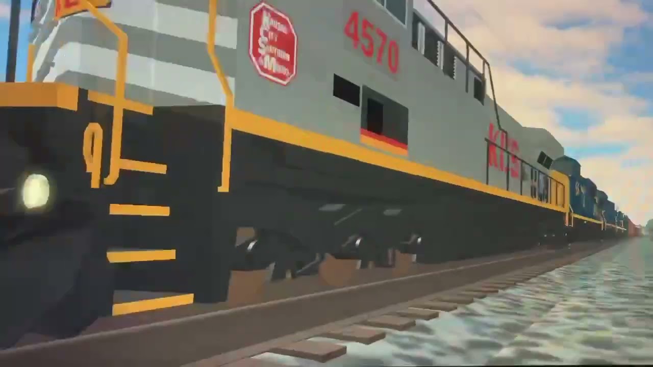 KCSM 4570 lead with CSX and NS in Chicagoland