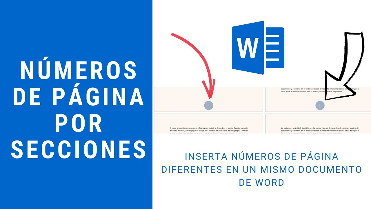 Cómo poner números de página diferentes en Word