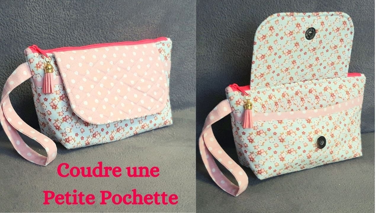 Tuto #diy pour coudre une petite Pochette zipée multi-usages facilement 😉