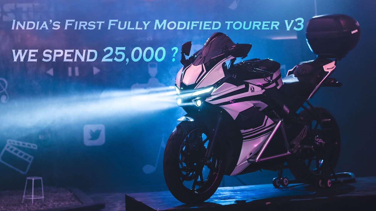 R15 V3 Fully Modified  Into a Tourer In India | தமிழ் | Ride with sachin.