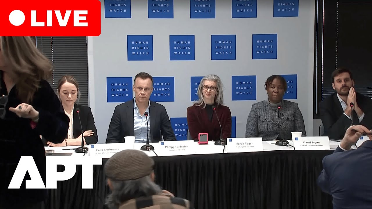 LIVE | Washington: Human Rights Watch World Report Details Human Rights Conditions in 100+ Countries