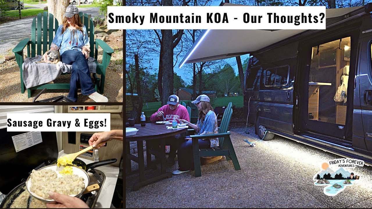 Экскурсия по кемпингу Smoky Mountain KOA Gatlinburg East и подливка из колбасы!