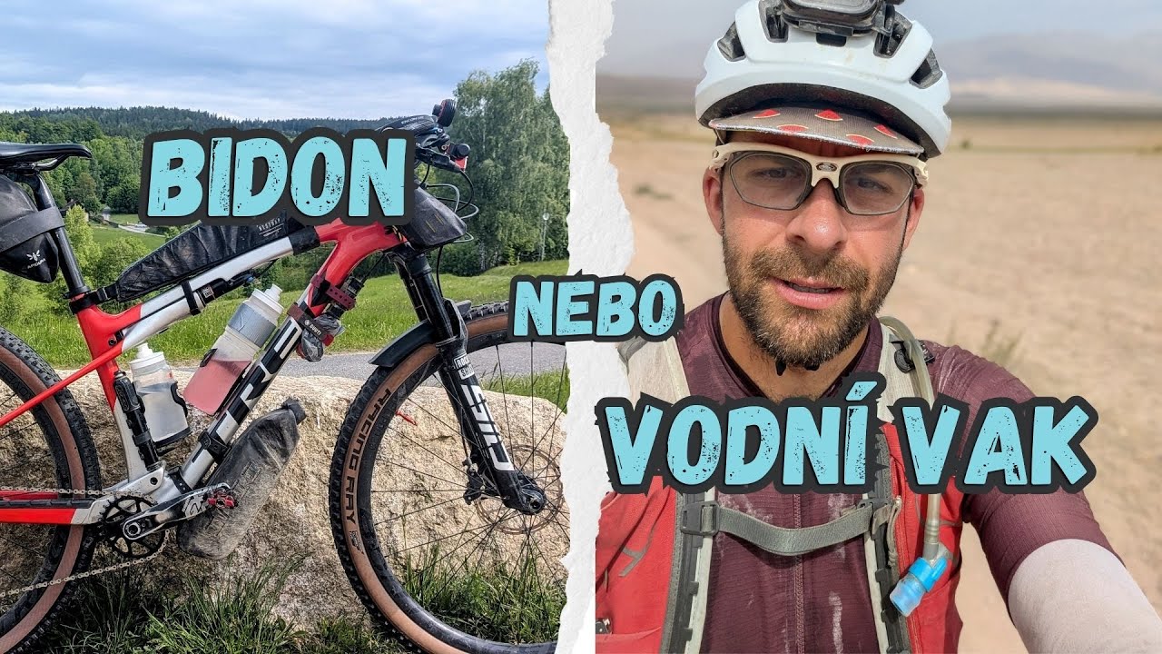 Cyklocestování: vodu v bidonu nebo vodním vaku?