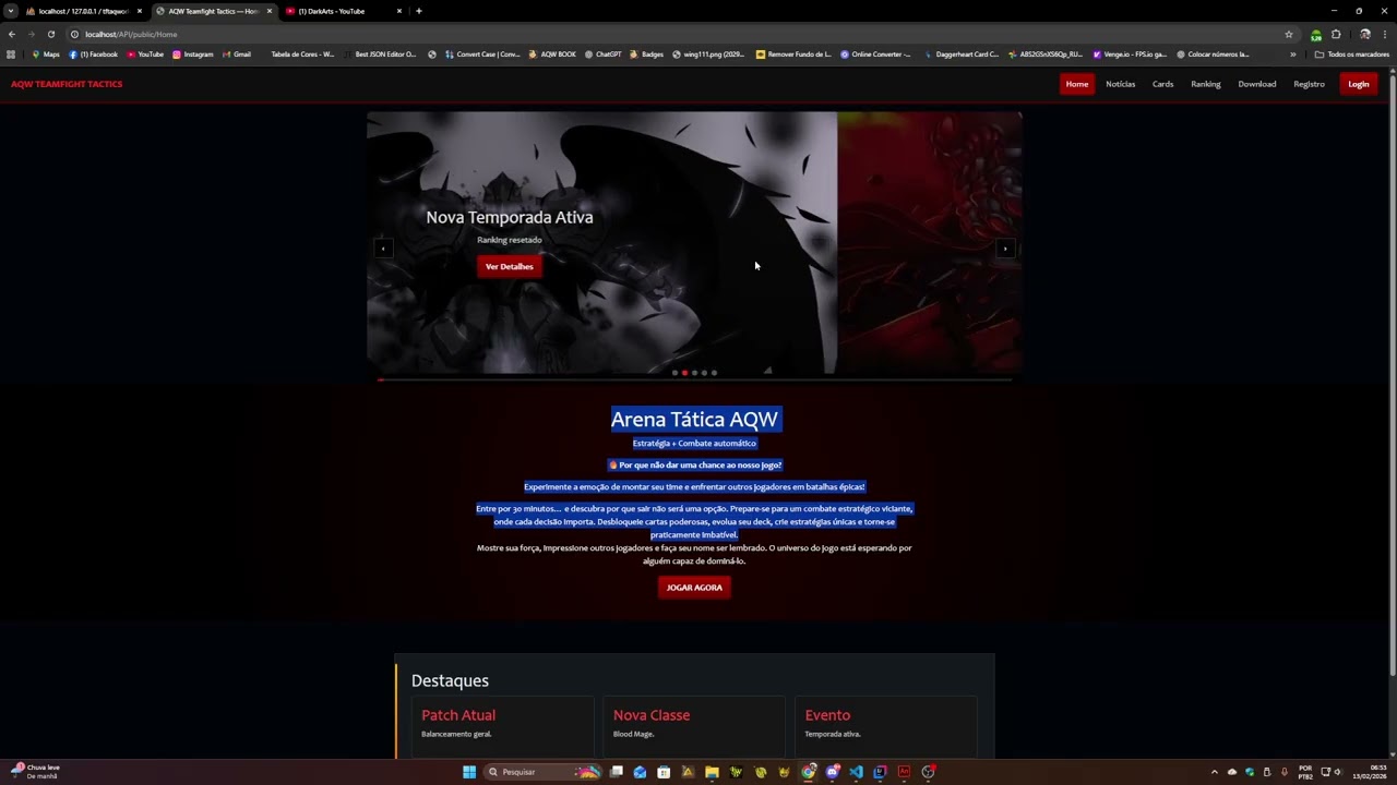 AQWORLDS TFT | UPDATE #5 -  ALPHA TEST HOJE A NOITE - AQW PS SERVER 2026 #aqw #aqwpirata2026