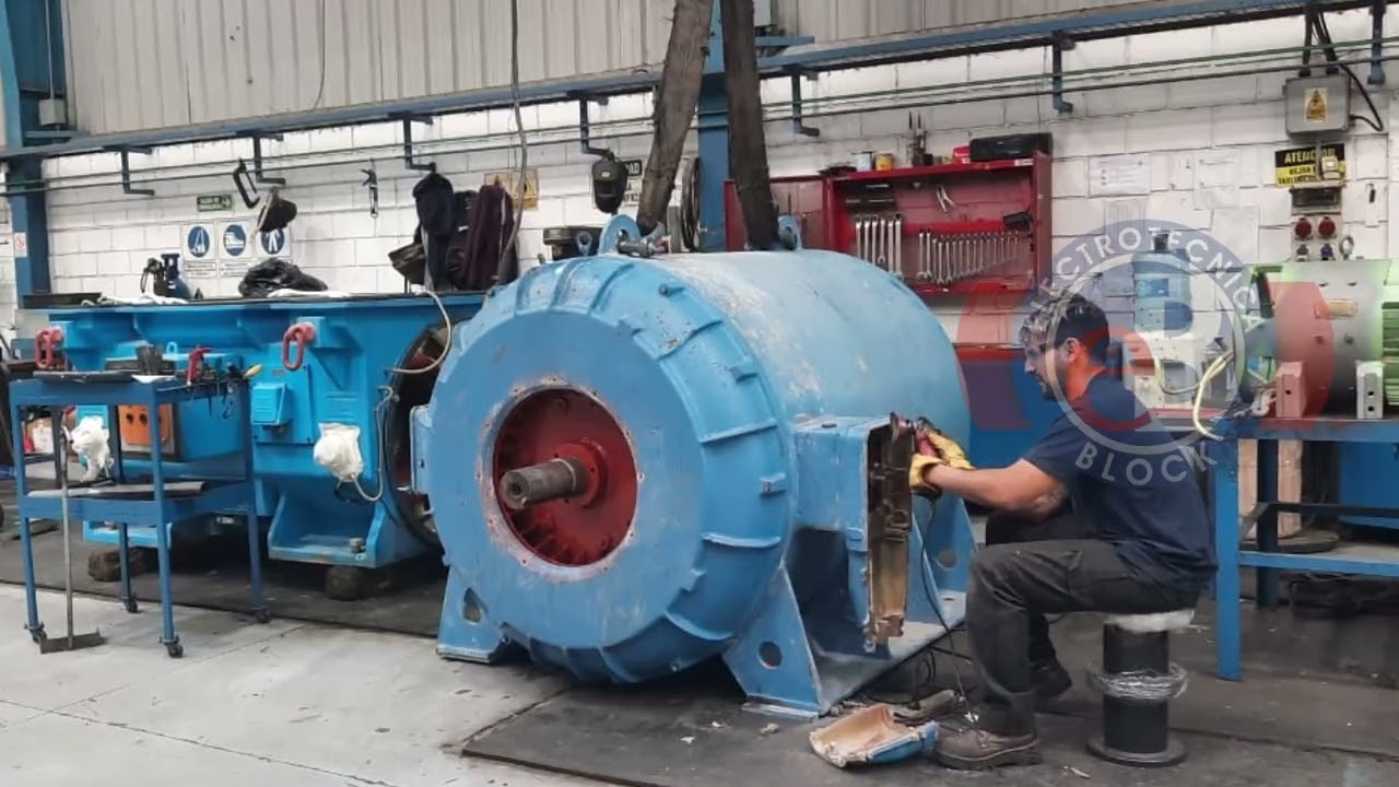 REPARACION INTEGRAL DE MOTOR ELECTRICO TRIFASICO CON ROTOR BOBINADO - CANTERAS ARGENTINAS