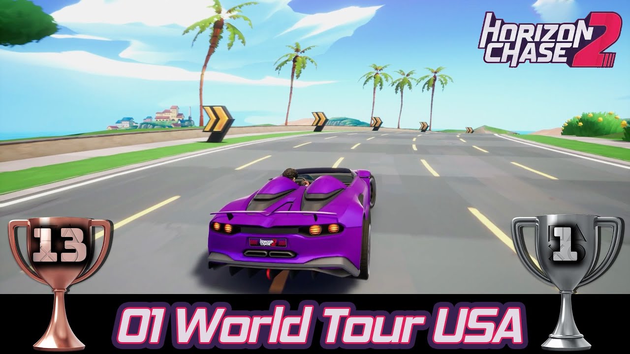 Horizon Chase 2 (PS5) – Full Platinum Guide – Part 01 World Tour USA