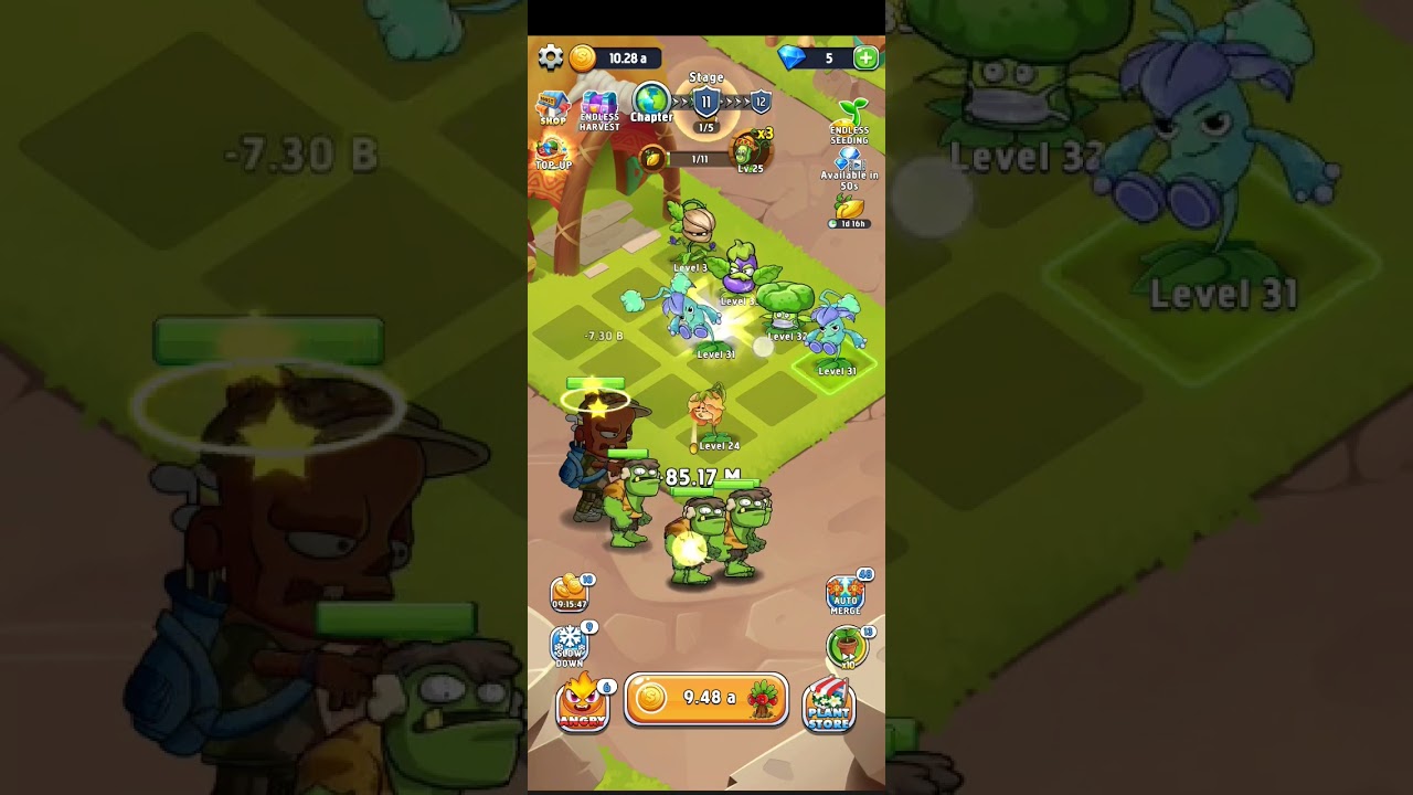 merge plants level 35