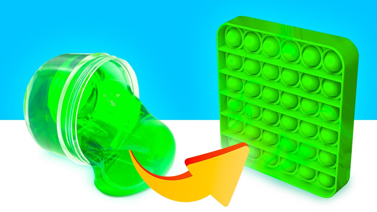 Pop it à base de slime 💥 On a réussi !