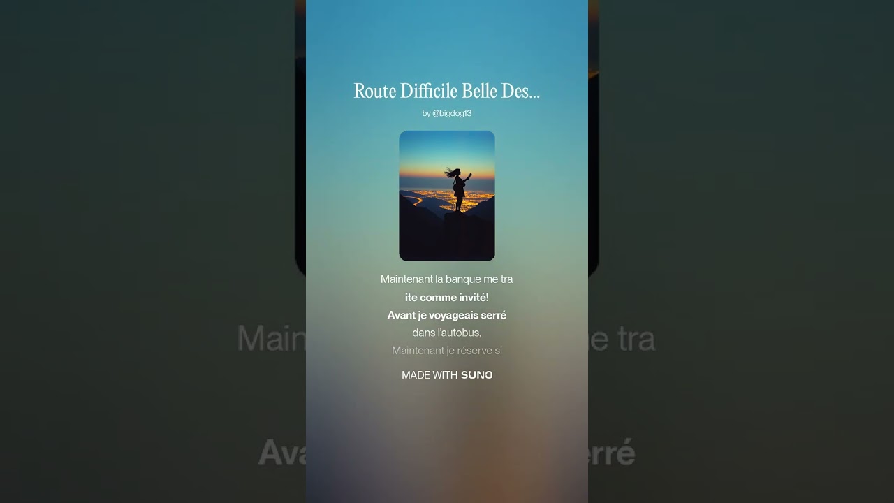 Route Difficile Belle Destination (French Classic Rock Female) Rough Road | Verman Bedessee &BDC AIM