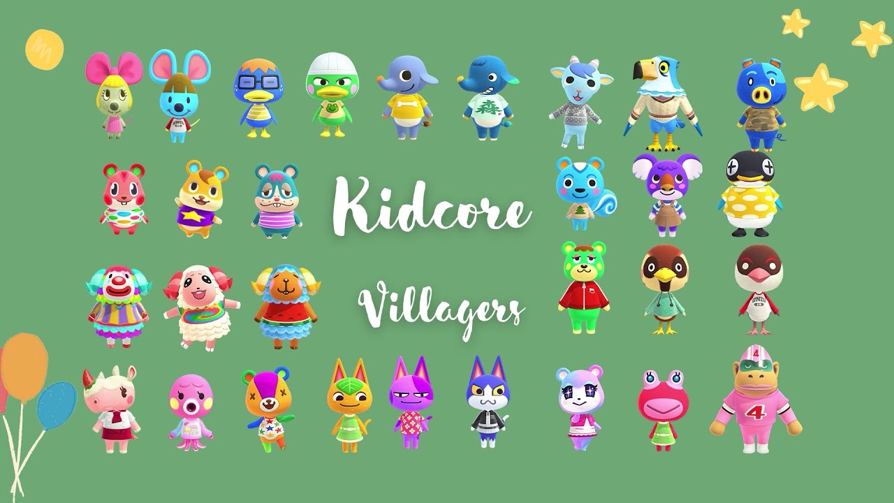 ACNH: Villagers for your Kidcore Island!