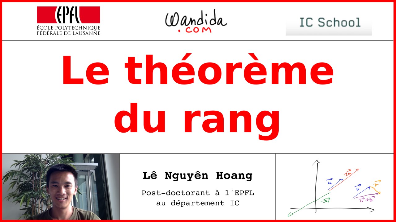 Le théorème du rang | Lê Nguyên Hoang