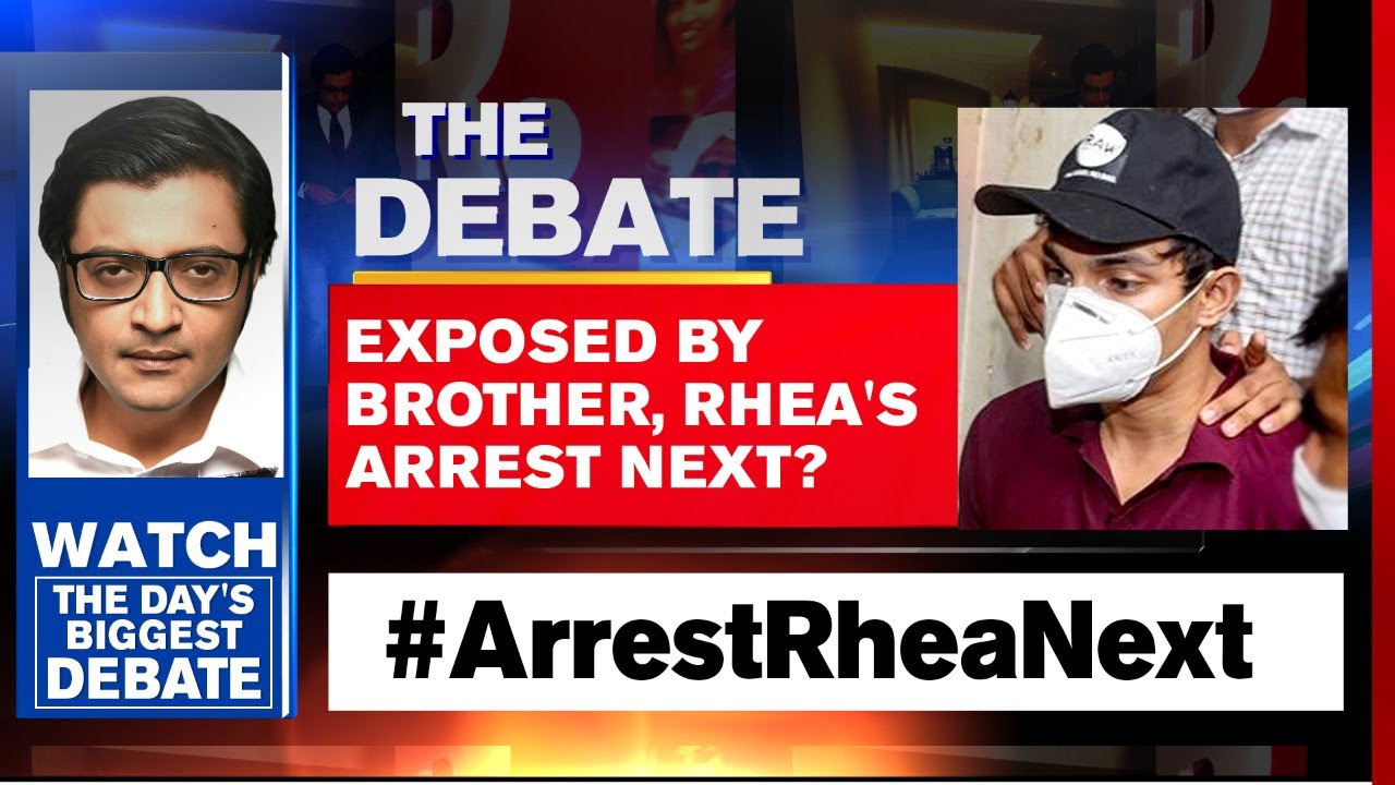 Showik, Samuel Miranda Arrested, Is Rhea Next? | The Debate With Arnab Goswami