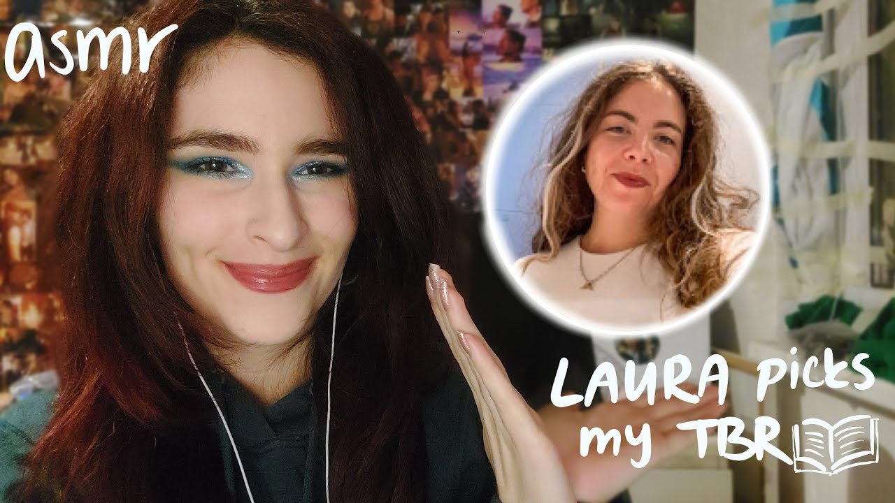 ASMR my girl @laurelbookishASMR  picks my march tbr📖🫂 (chatty whispering & book triggers)