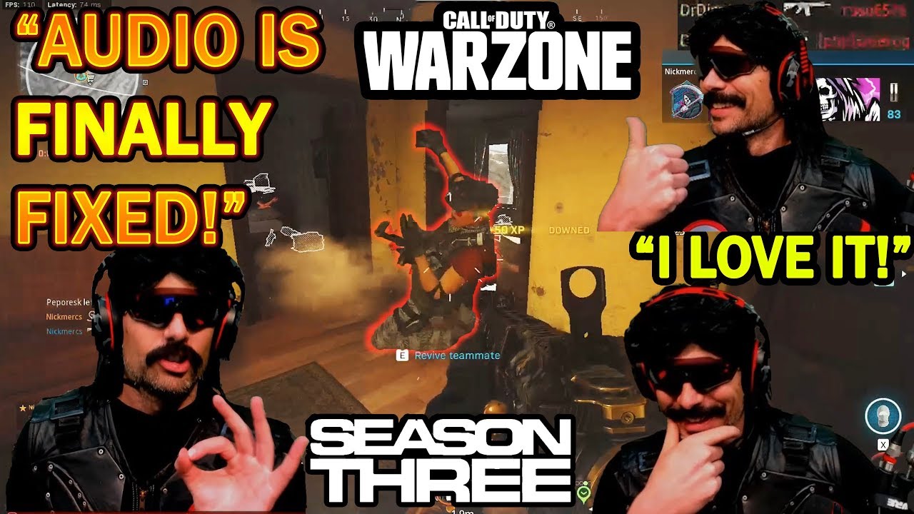 DrDisrespect LIKES New Audio & Loot Fixes in Season 3 COD Warzone! (INTENSE Game!)