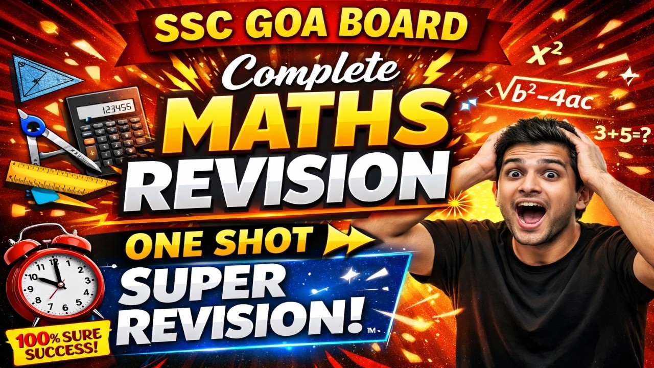 🔥 Maths Exam Tomorrow? Watch This NOW! | SSC Goa Board Complete Revision 😱