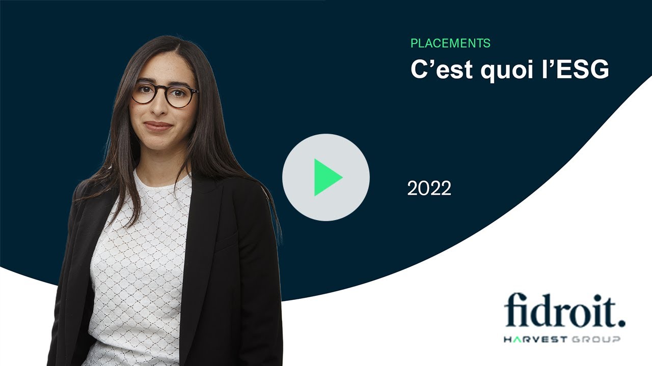 C'est quoi l'ESG ?