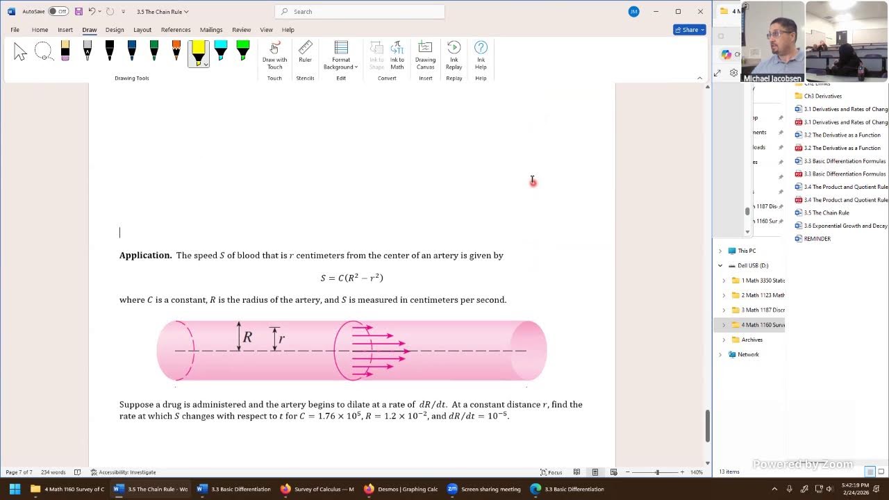 Math 1160 - 24 February 2026 - Section 3.5