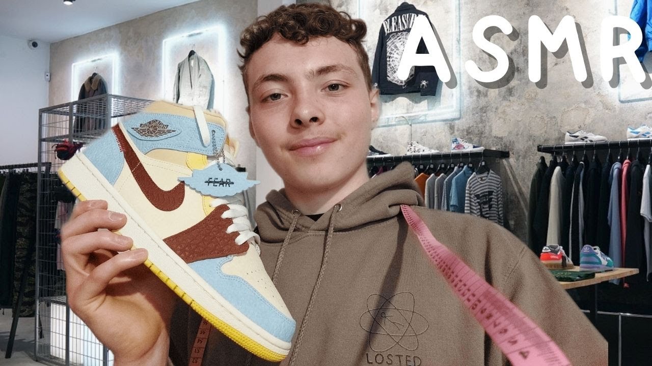 ASMR FR: Roleplay👕Vendeur d'outfit AJ1 Maison Château Rouge👕