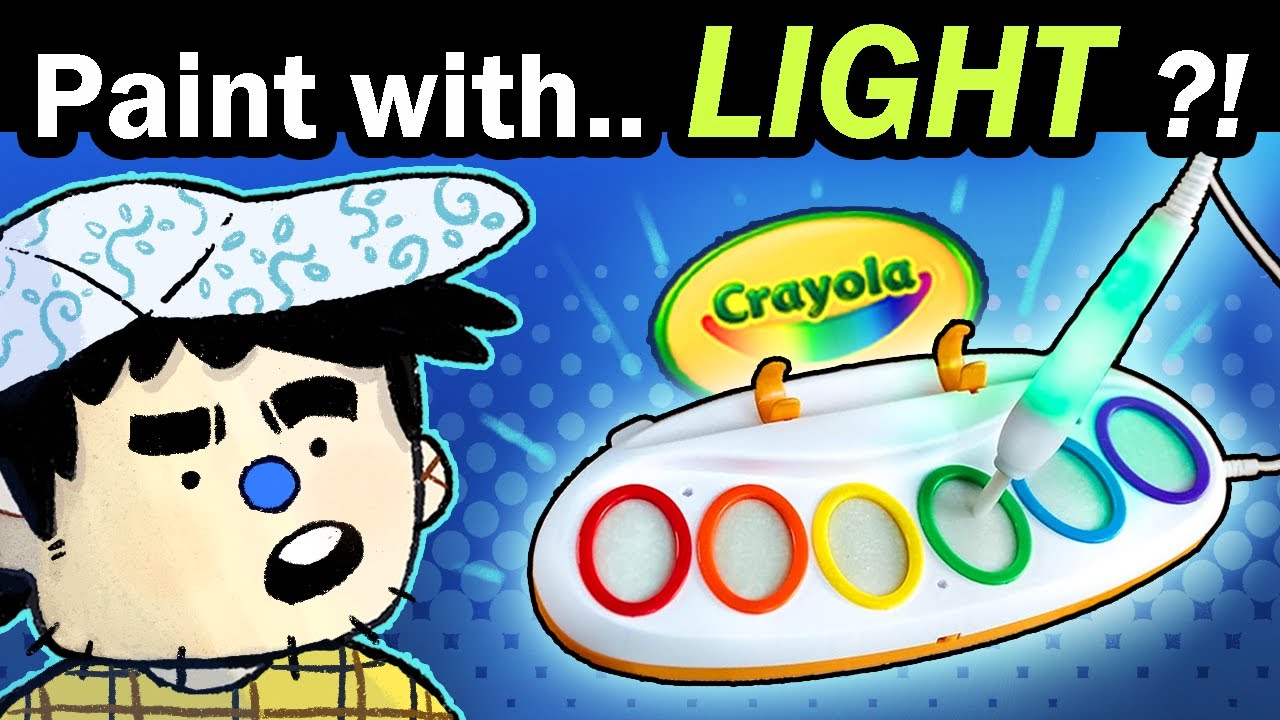 Волшебная световая кисть Crayola: рисование настоящим светом?! 💡