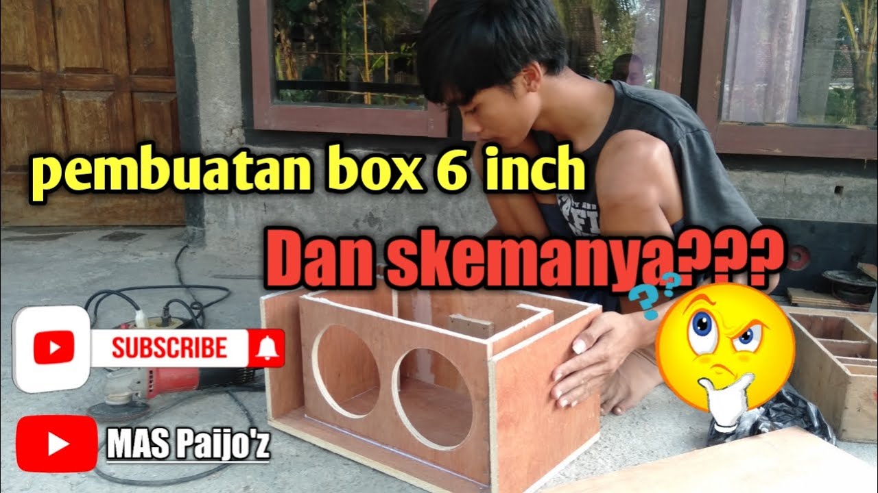 BUAT BOX SUB 6'' INCH DAN SKEMA LENGKAPNYA