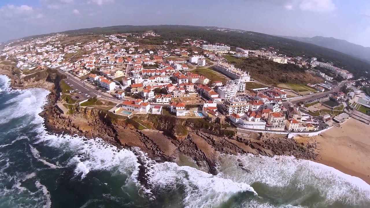 Aerial View of Praia das Maçãs, Sintra (3DR IRIS+ Tarot 2-D SJ4000)