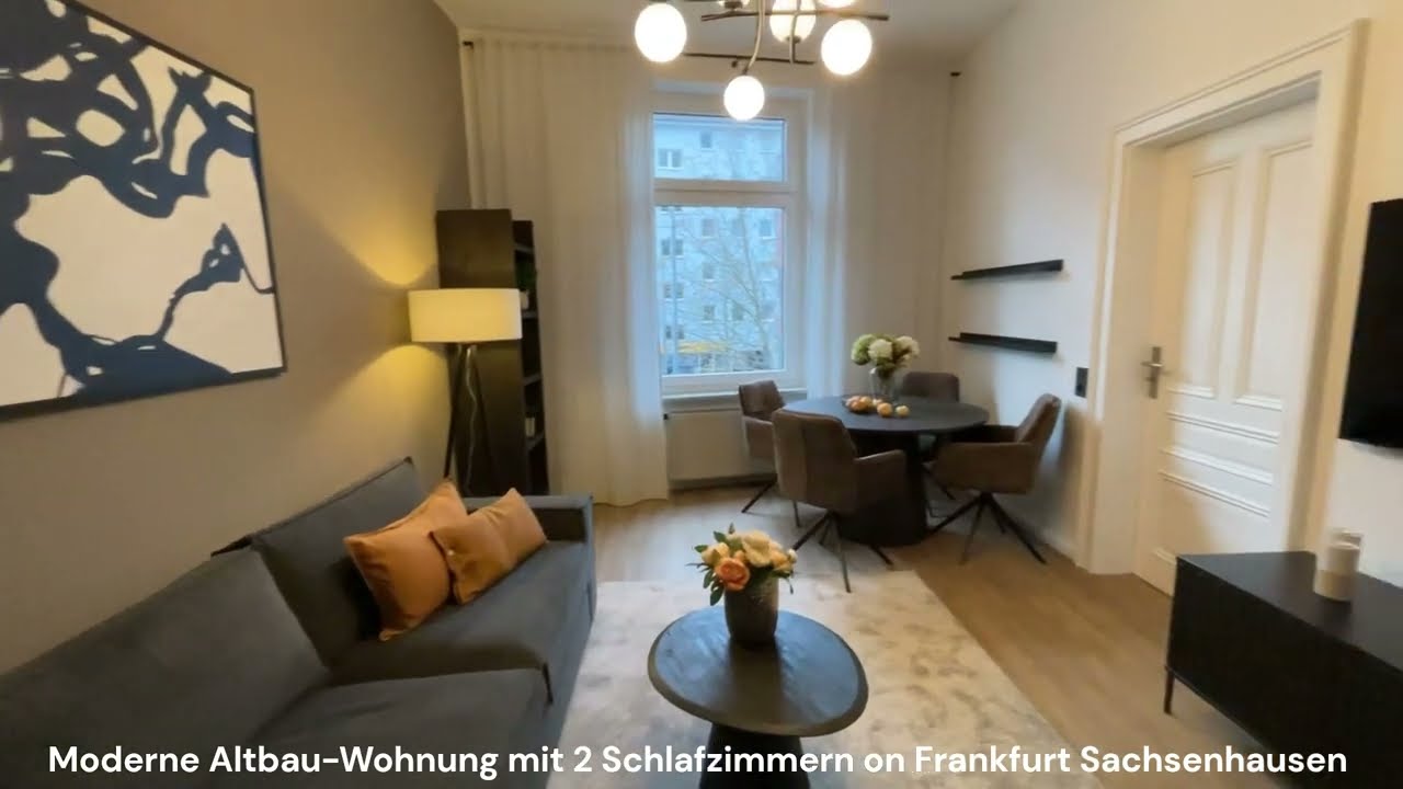 48987 Moderne Altbau-Wohnung mit 2 Schlafzimmern. in Frankfurt Sachsenhausen