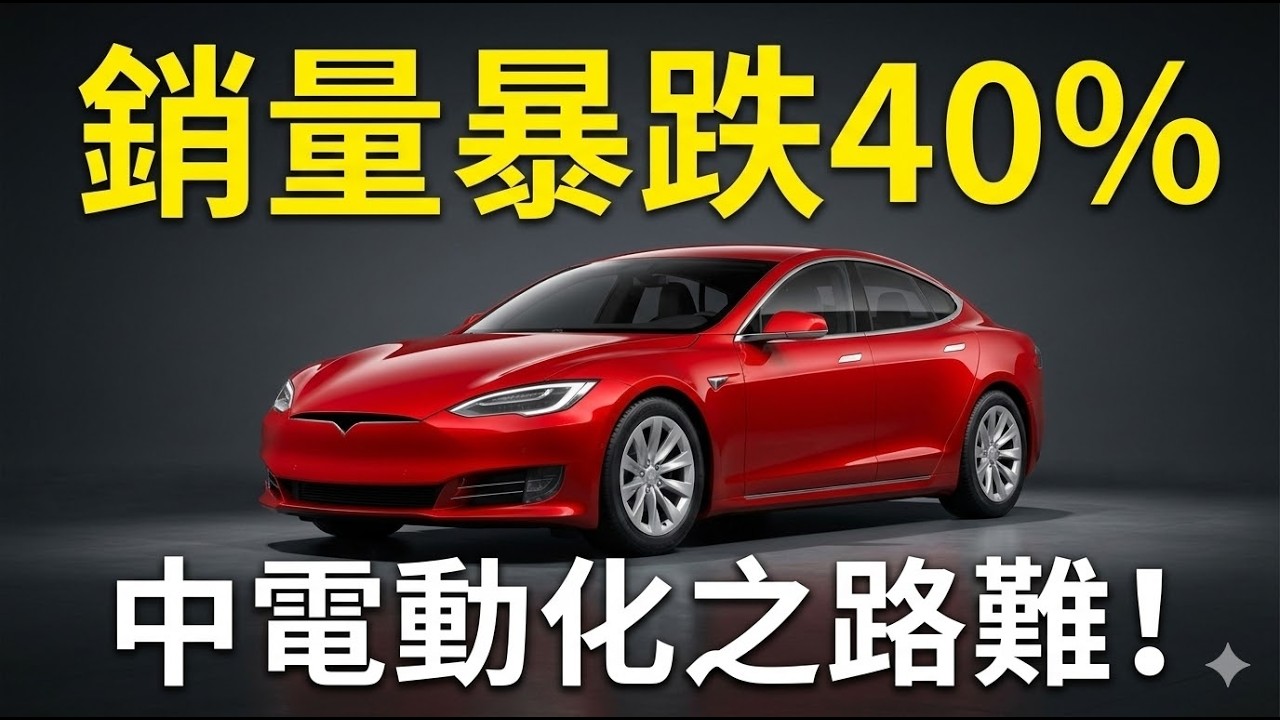 銷量暴跌40%！電動化之路難以爲繼？中國新能源車為何少人買了！？車企股票為什麼不值得買