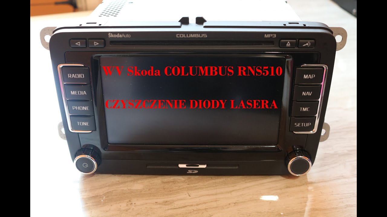 WV Skoda Columbus RNS510 Czyszczenie Lasera / Laser Cleaning