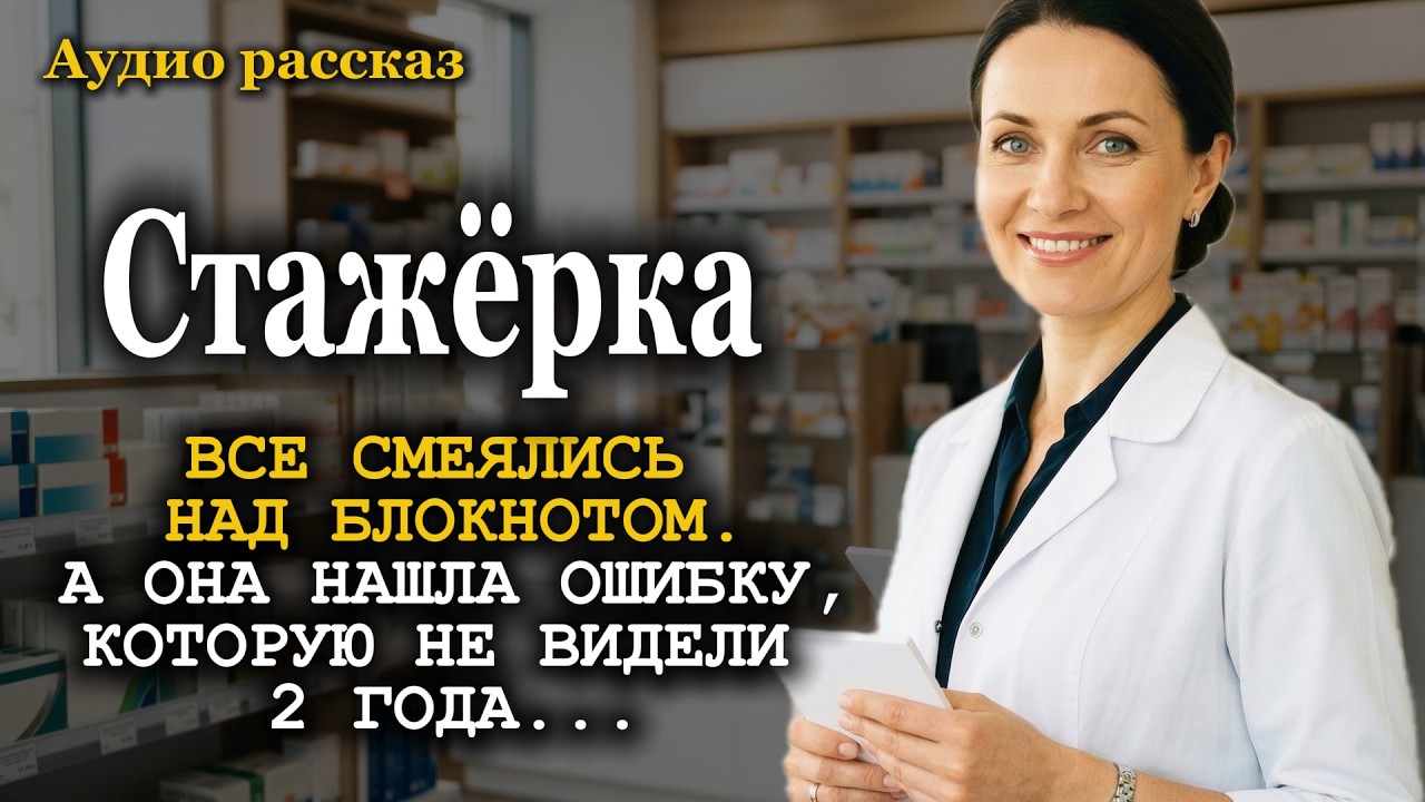 17 ЛЕТ ЗА АПТЕЧНОЙ СТОЙКОЙ.ПРИШЛА СТАЖЁРОМ В КЛИНИКУ.НА 3-Й НЕДЕЛЕ СПАСЛА ПАЦИЕНТКУ В 80 ЛЕТ