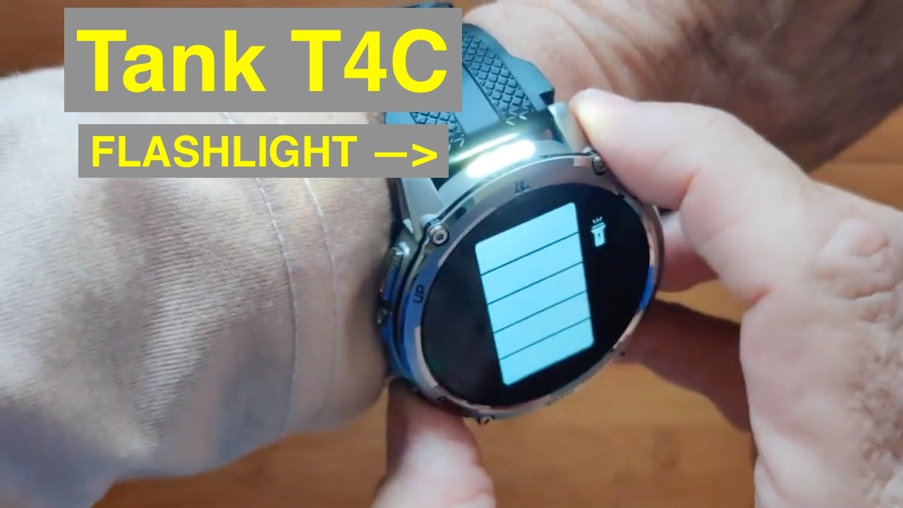Смарт-часы KOSPET TANK T4C (и M4C) со светодиодным фонариком, AMOLED-экраном и функцией постоянно...